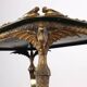 Table basse ancienne Middle Victorian en bronze et papier mâché, Angleterre, XIX Century
