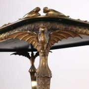 Table basse ancienne Middle Victorian en bronze et papier mâché, Angleterre, XIX Century