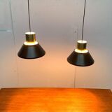 Mid-Century Danish Life pendant lamps by Jo Hammerborg for Fog & Mørup, 1960s, set of 2