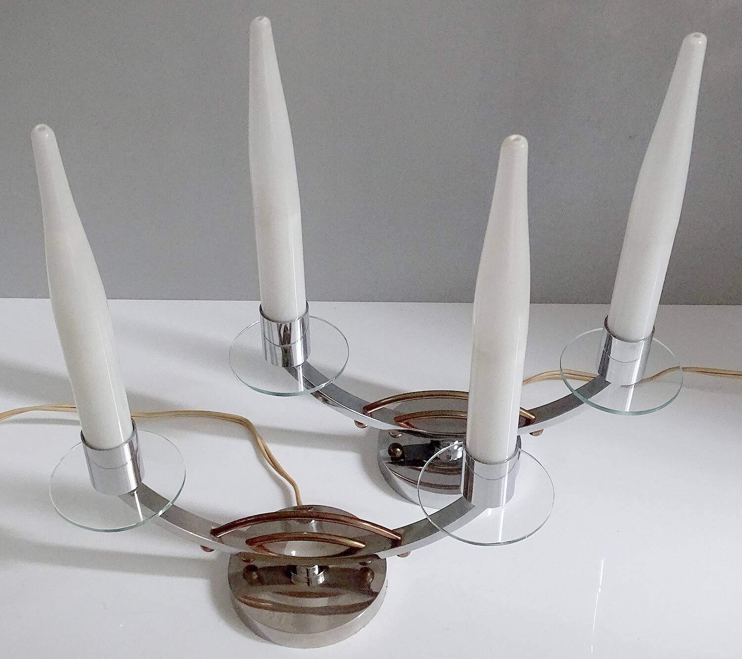 Pair of Art Deco Lamps