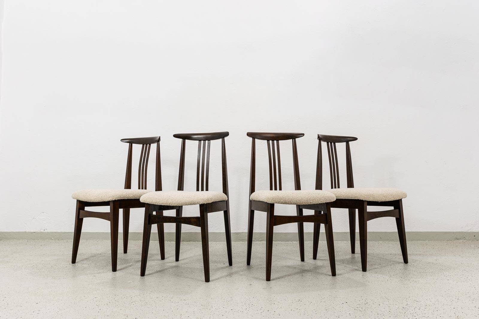 Vintage Dining Chairs By M. Zieliński, Poland, 1960's, Set Of 4