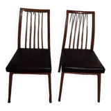 Designer chairs wood and imitation leather