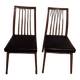 Chaises design bois et simili cuir