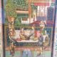 Large painting on oriental / Mughal / Indian silk (1900-1950)