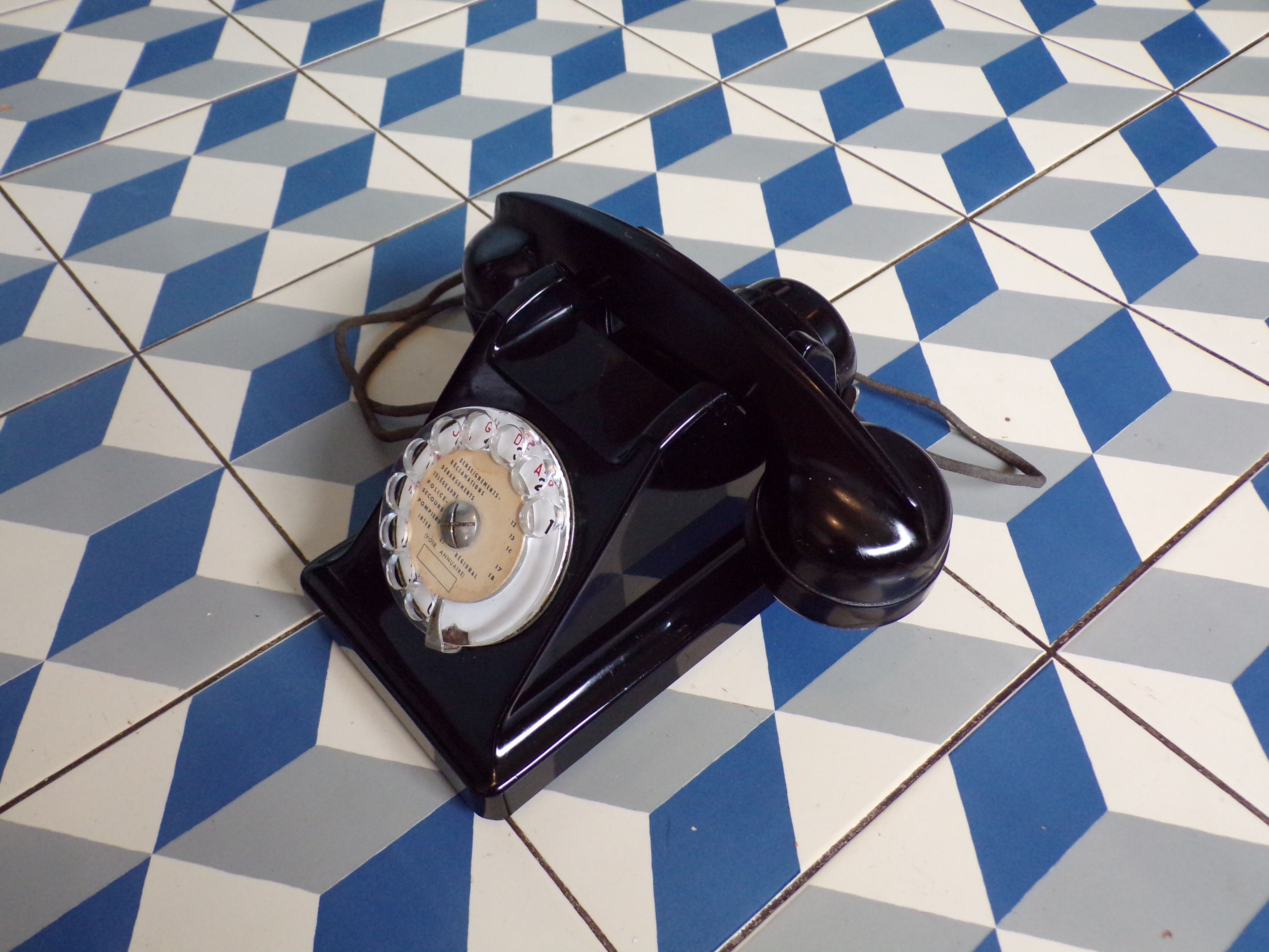 Vintage Bakelite Dial Phone