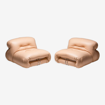 2 'Soriana' easy chairs, Afra & Tobia Scarpa, Cassina, 1960's