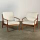 Paire de fauteuils scandinaves,  Arne Vodder – Modèle n°6 – Teck – Danemark
