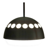 Large Space Age Hanging Lamp with Metal and ABS Lampshade, 1970s