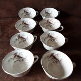 Set of 8 Gien cups