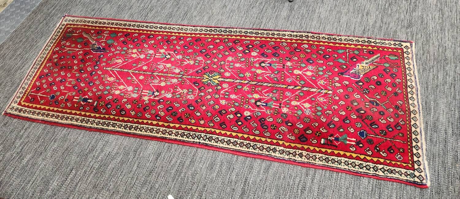 Old Persian hallway carpet