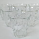 Six verres Duralex vintages