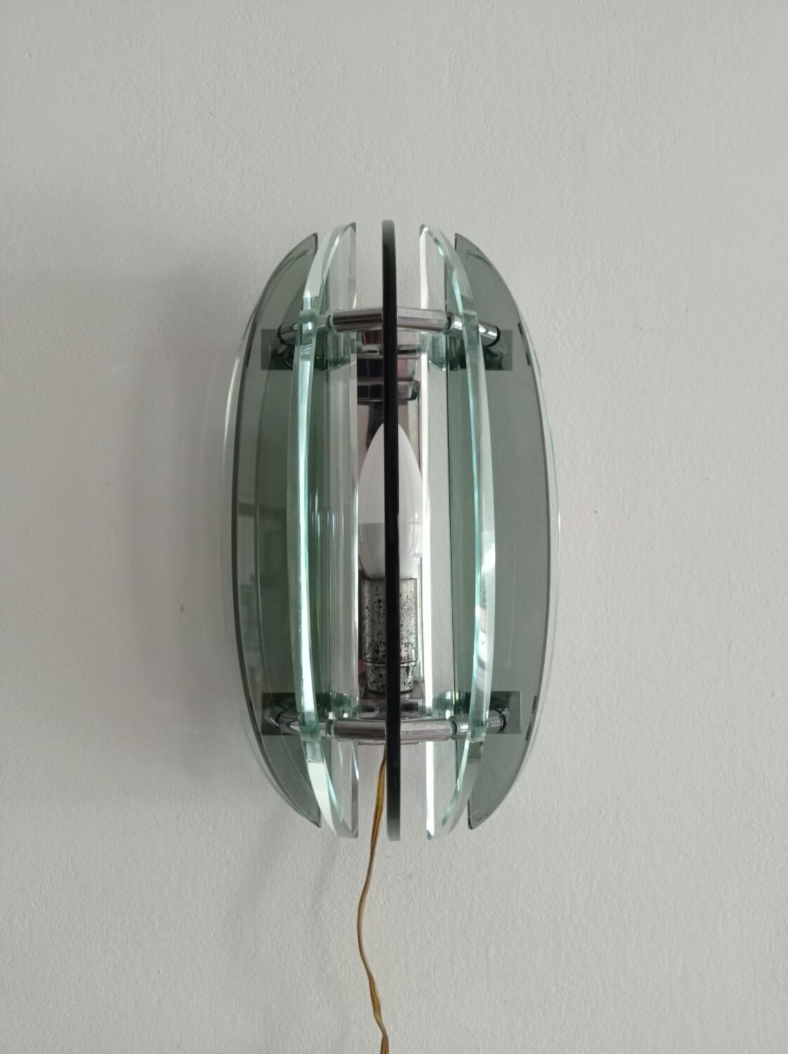 4 vintage italian design veca wall lamps