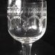 5 antique engraved wine glasses