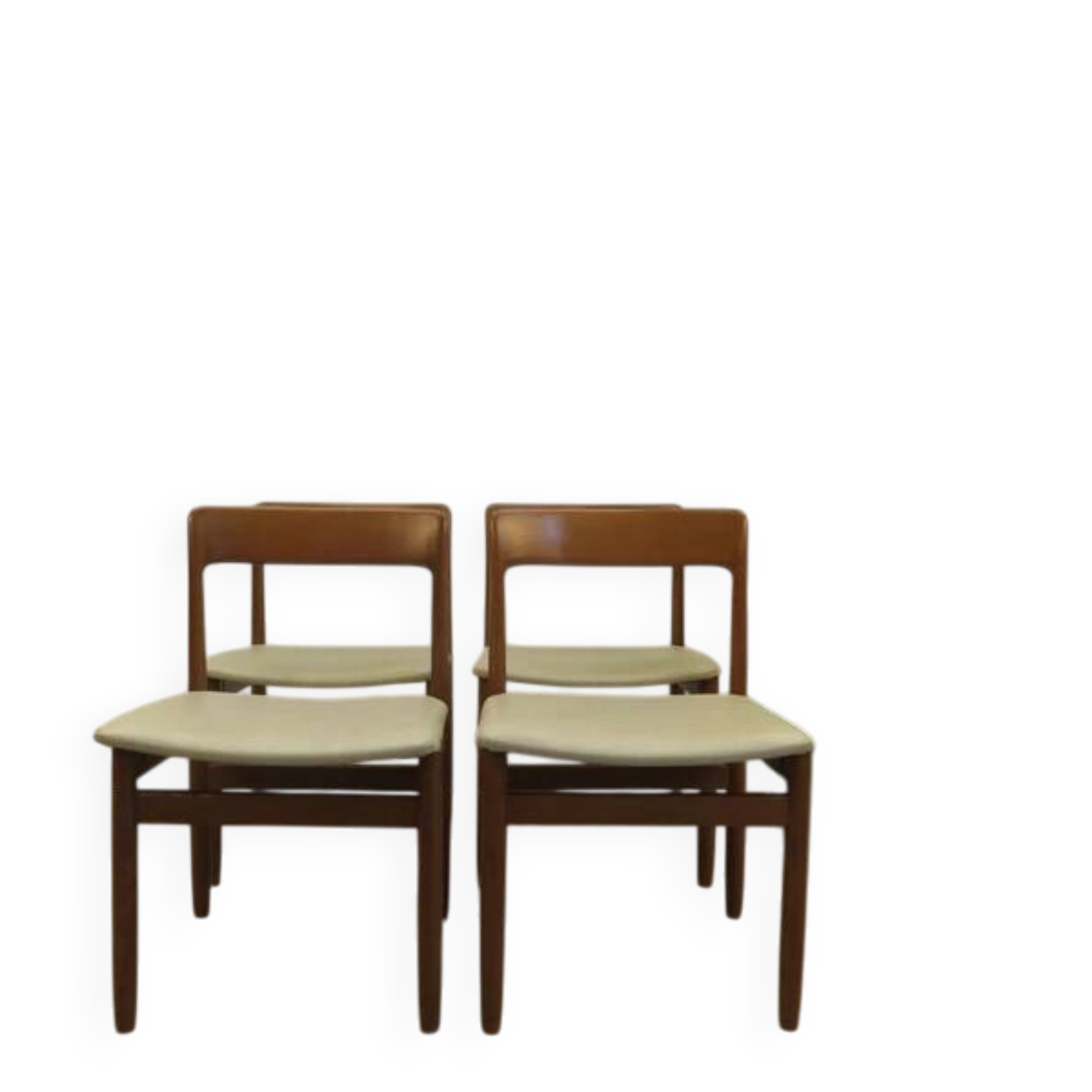 Set of 8 mid-century teak chairs, Denmark 1960.