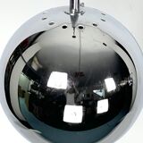 Targetti, set of two chrome sphere pendant lamps from 70s