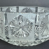 Octagonal cut crystal bowl