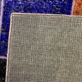 Distressed vintage turkish patchwork rug 150x100 cm wool medium