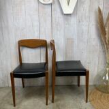 Series of 6 scandinavian chairs