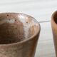 5 flower pots in ceramic