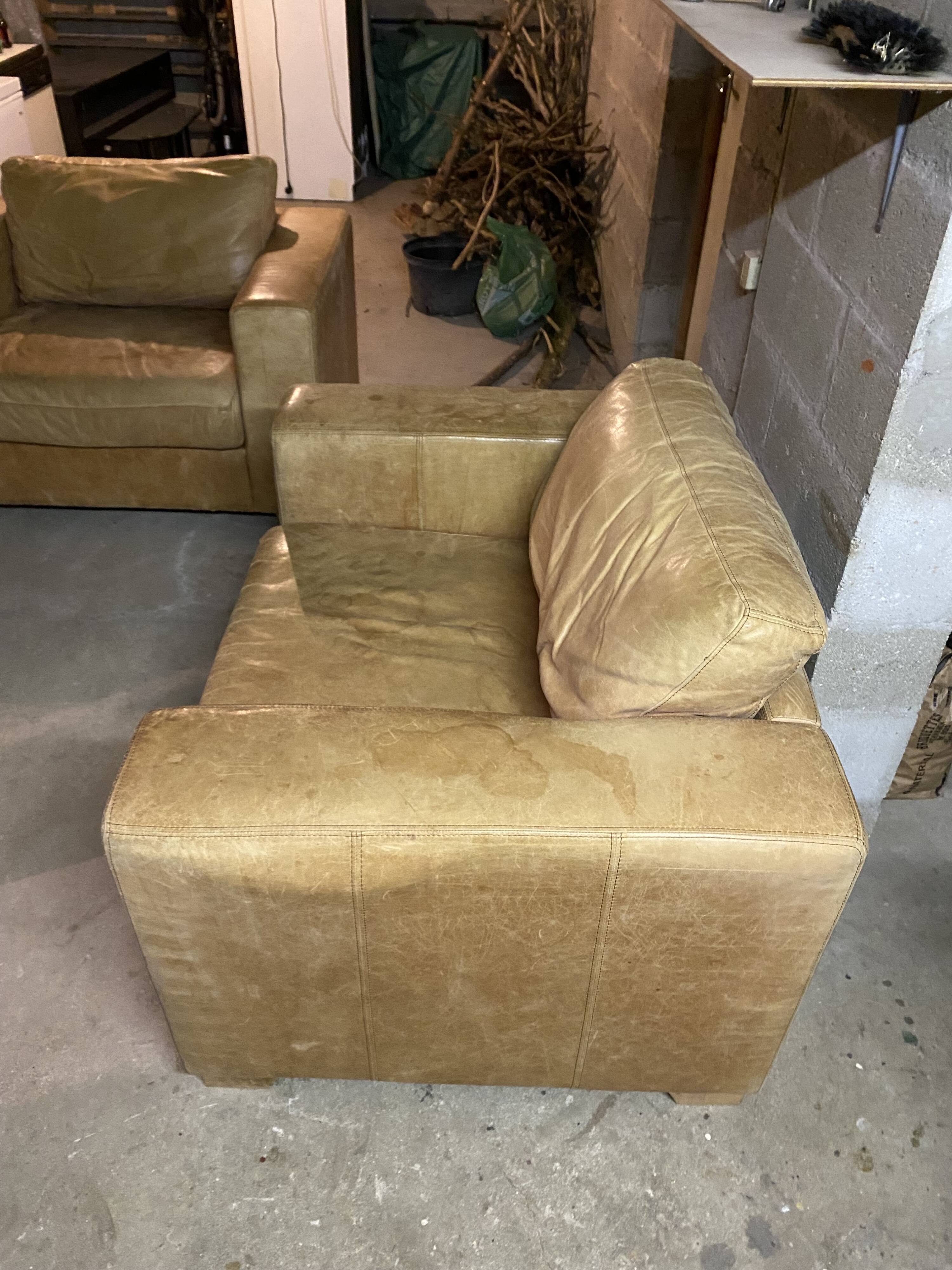 Leather armchair