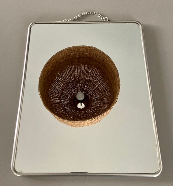 Old barber mirror 24x30cm