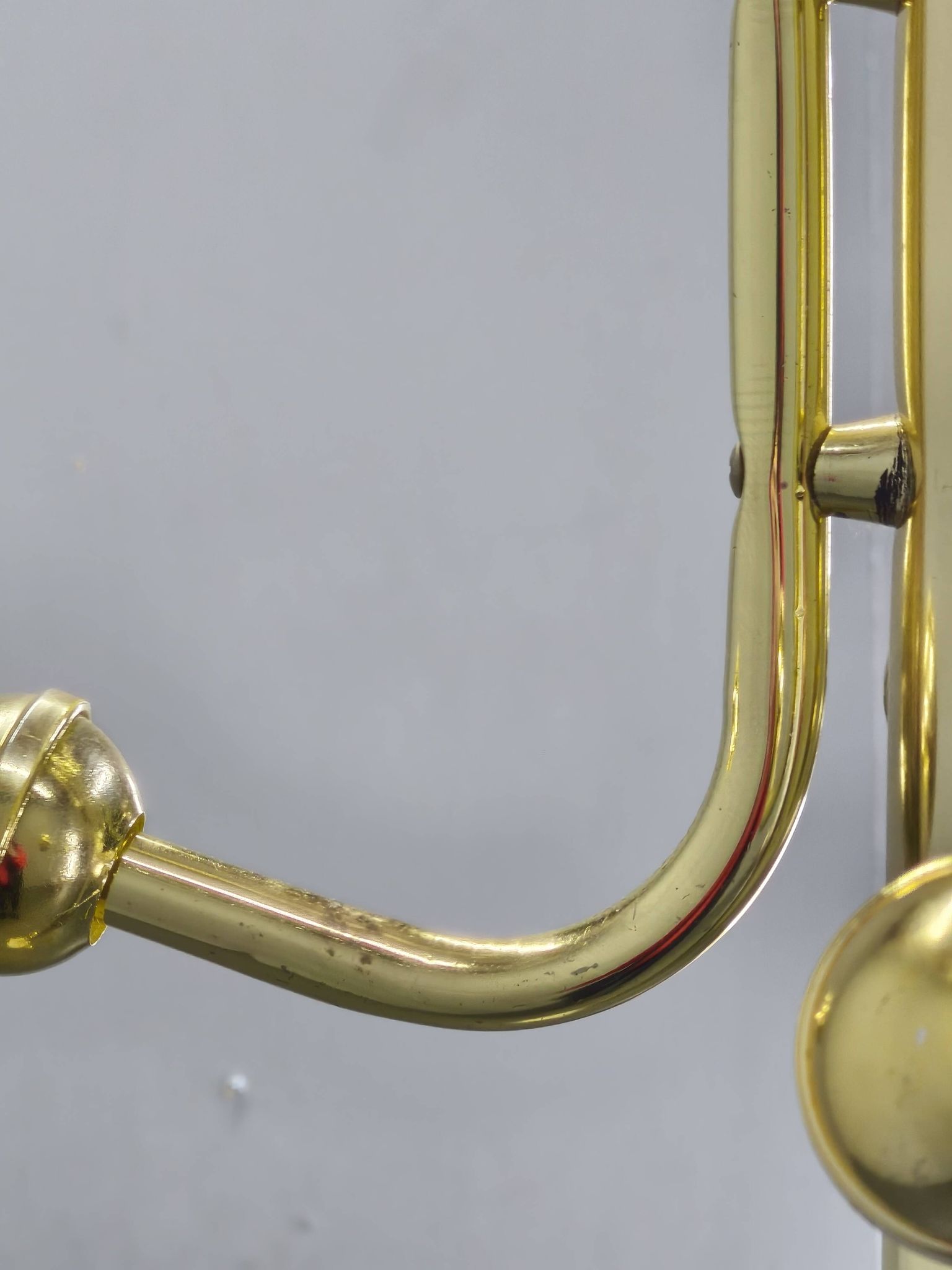 Italian Brass-Plated Coat Rack with Marble Base, 1970s