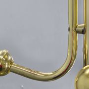 Italian Brass-Plated Coat Rack with Marble Base, 1970s