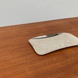 Vintage German floral metal plate by WMF