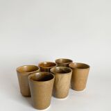 Suite of 6 sandstone glasses