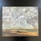 Stormy sky painting over the sea