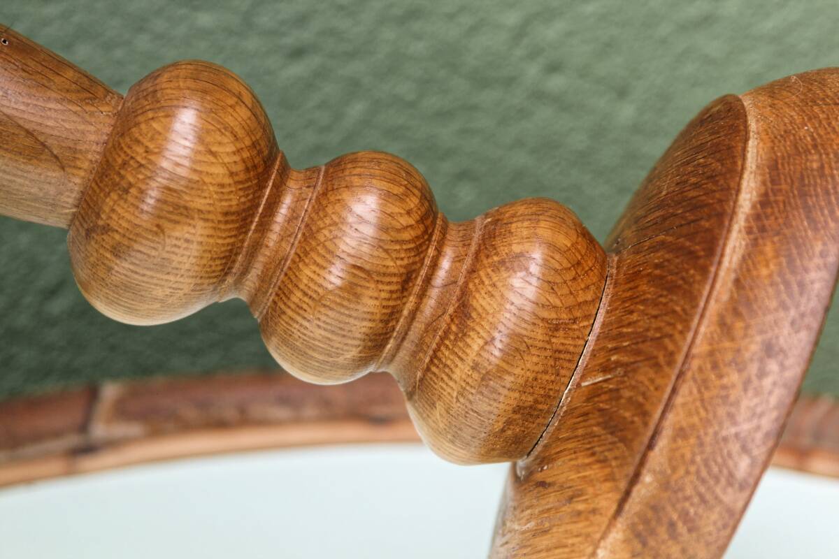 Bedside lamp, turned wood