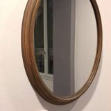 Vintage Oval Gold Mirror 80 cm – Elegant Wide Frame