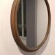 Miroir ovale vintage doré 80 cm – Cadre large élégant