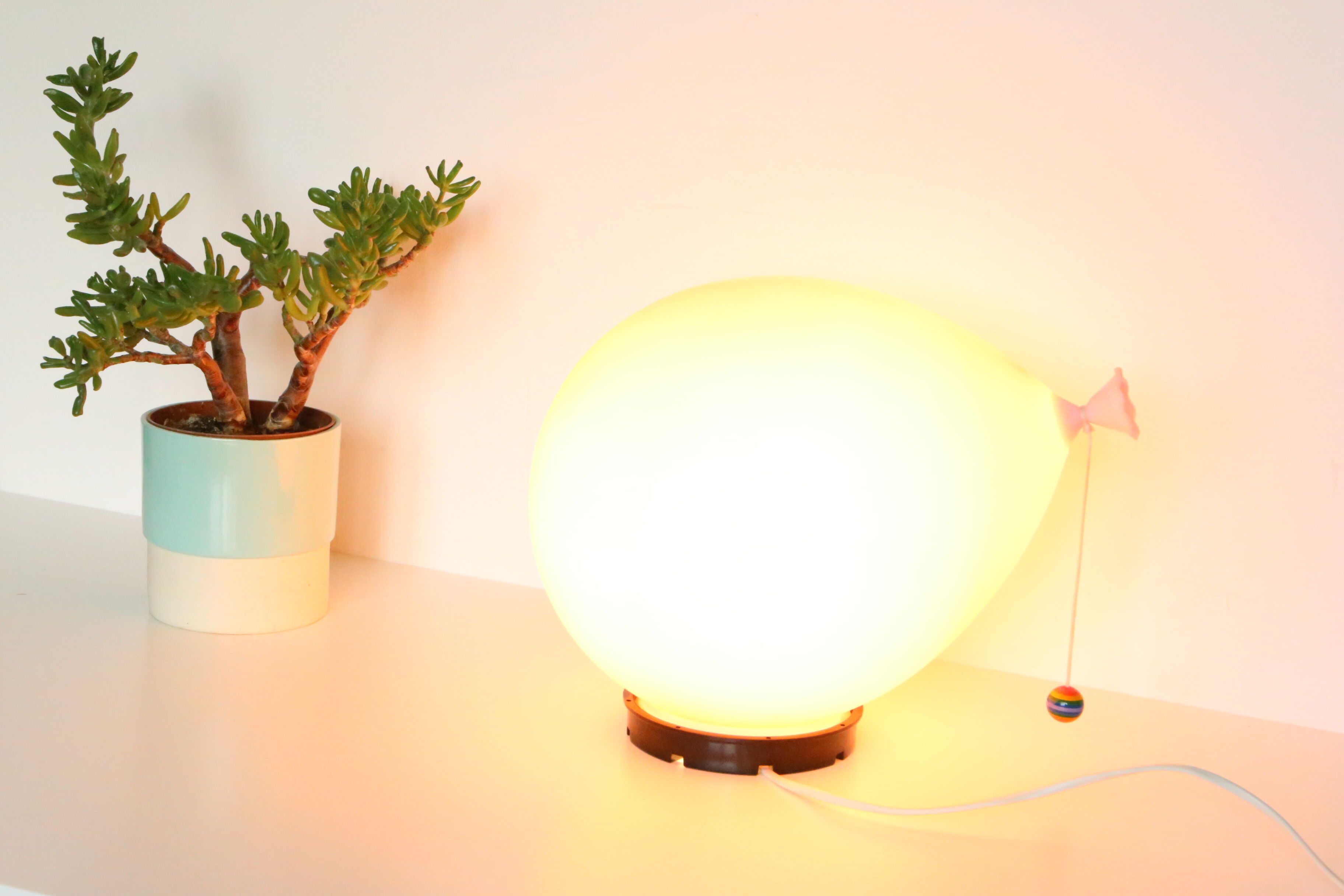 Vintage balloon lamp Bilumen design Yves Christin, 1970