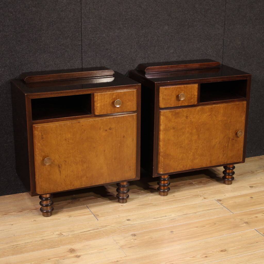 Pair of Italian bedside tables from the 1960s