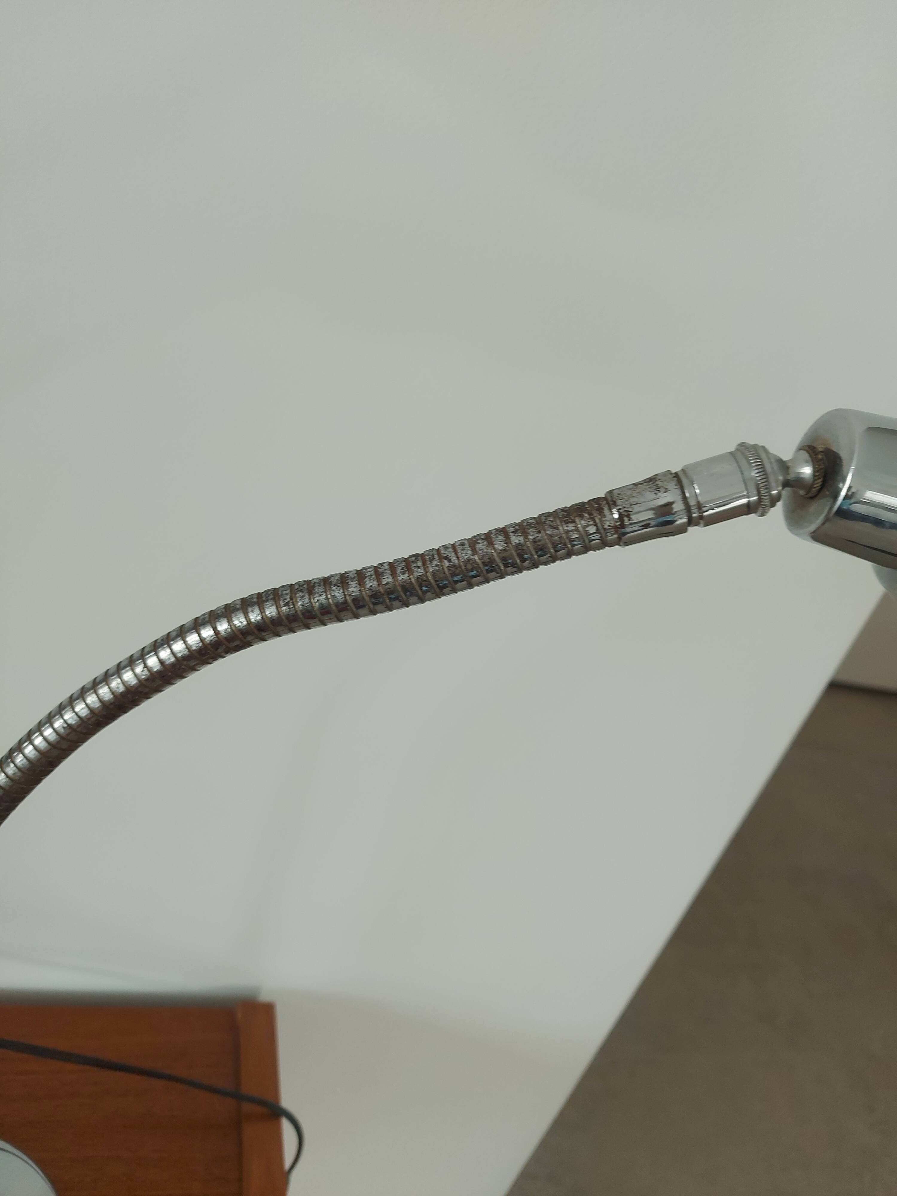 Lampe de bureau chromée Jumo