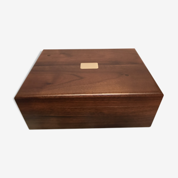 LeMAIRE USA vintage cigar cellar box box with solid mahogany with humidifier hygrometer