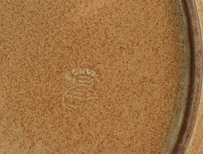 5 dessert plates in flamed sandstone