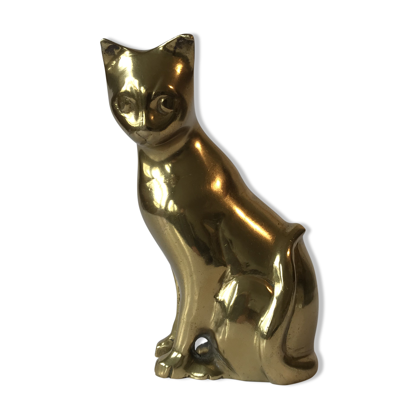 Cat in brass