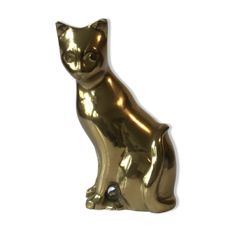 Cat in brass
