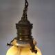 Art Deco lamp in ribbed opaline glaze, Verreries de Scailmont, Heemskerk