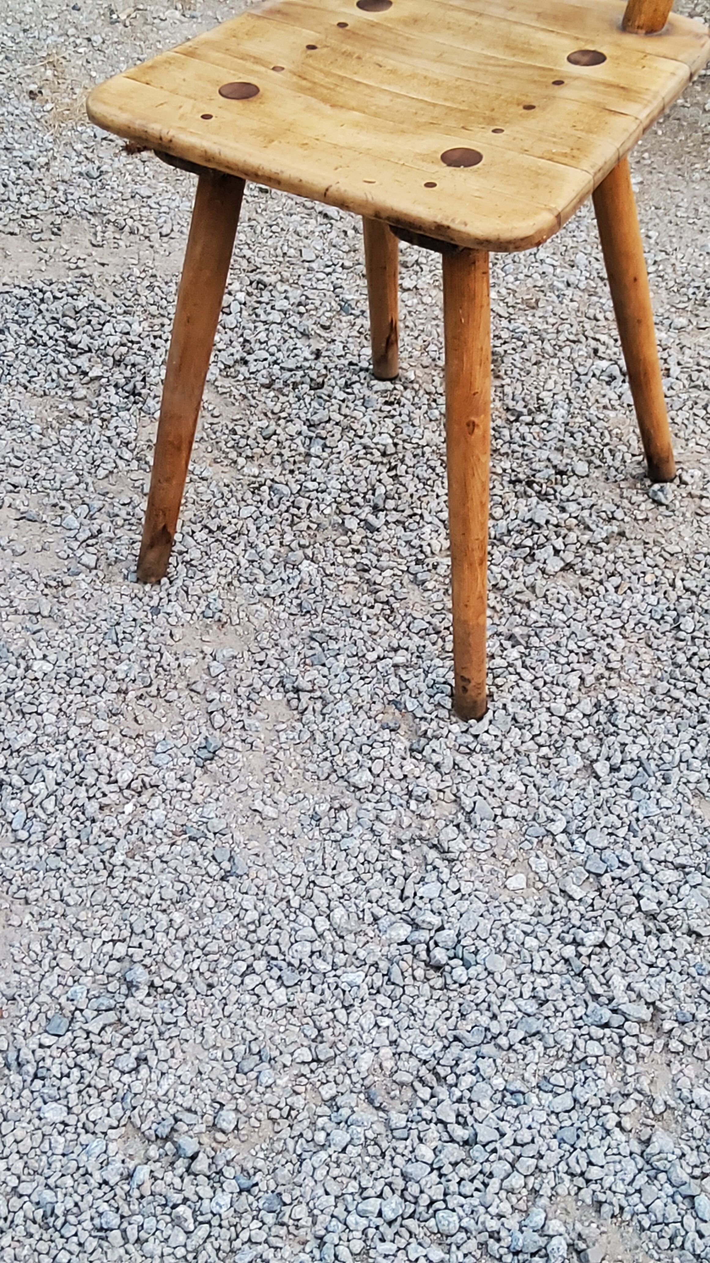 Set of 4 Scandinavian style beech chairs