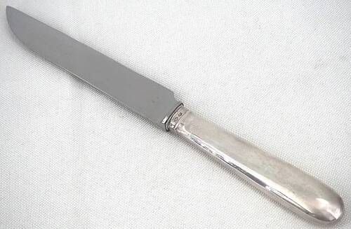 Cardeilhac Christofle 10 silver table knives Minerva Uniplat excellent condition