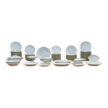 Service en porcelaine de Limoges - 107 pièces - années 1960