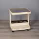 Vintage 1970s plastic and glass bar trolley by Marc Held for Prisunic