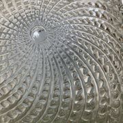 Plafonnier applique en verre dépoli 70's