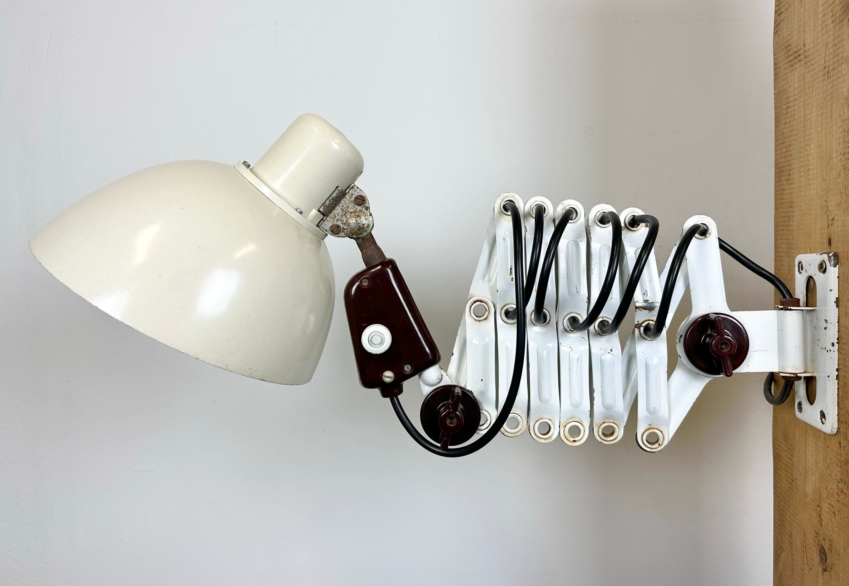 Industrial East German Scissor Lamp from VEB Zweckleuchtenbau Dresden, 1950s