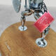 Vintage unique Italian metal figure table lamp