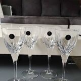 Set of 4 large red wine glasses/Royal Doulton Elegance. Made from high quality lead crystal. High 21 cm. New with box