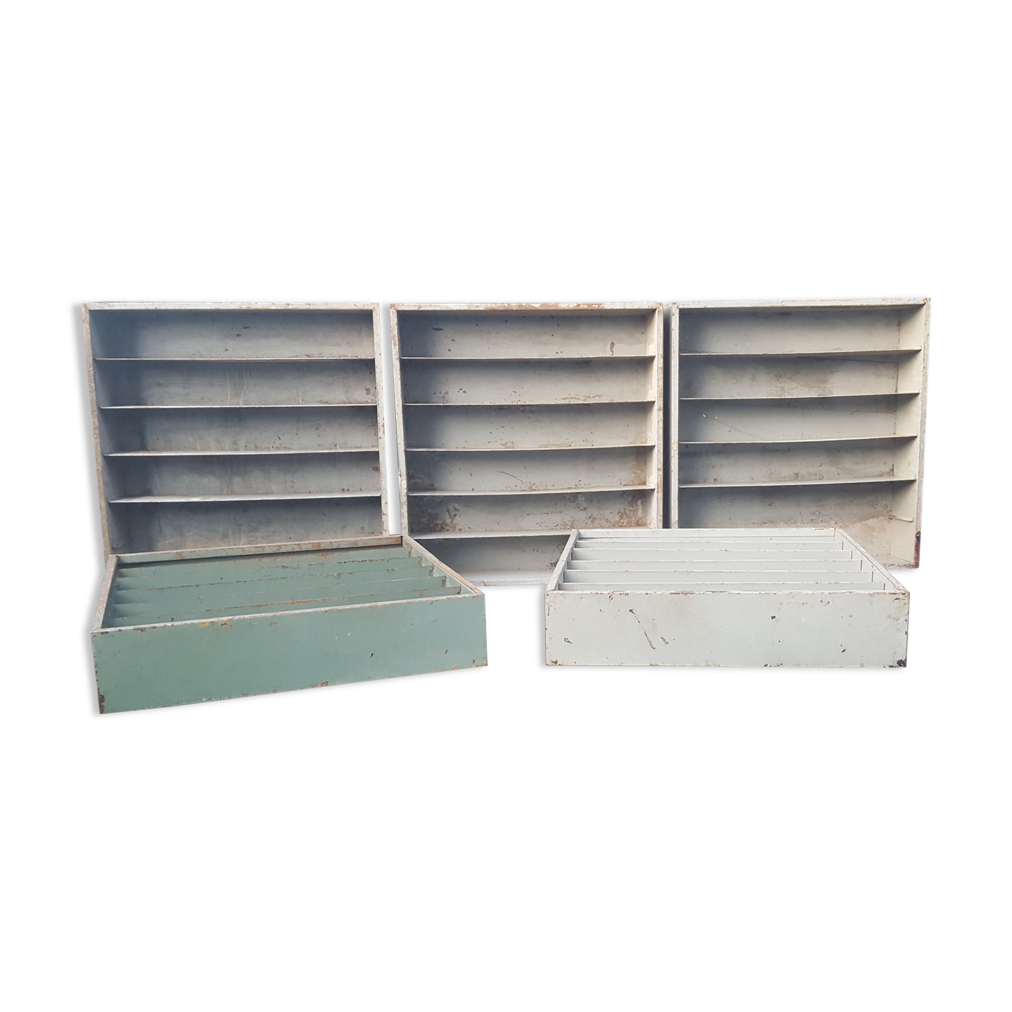 5 industrial shelves